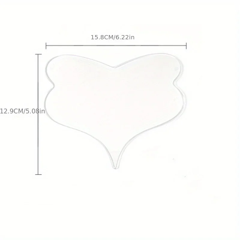 แผ่นซิลิโคนลดเลือนริ้วรอยบริเวณหน้าอก สำหรับลดริ้วรอยข้ามคืน แผ่นลดริ้วรอยแบบใช้ซ้ำได้ อุปกรณ์ดูแลผิว ลดริ้วรอย