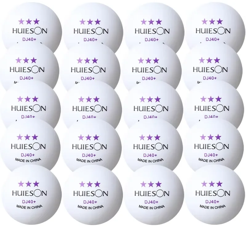 20/50/100pcs Eroswing Huieson 3-Star Table Tennis Balls 40mm+ New Material ABS 2.8g Professional Ping Pong Ball for Training
