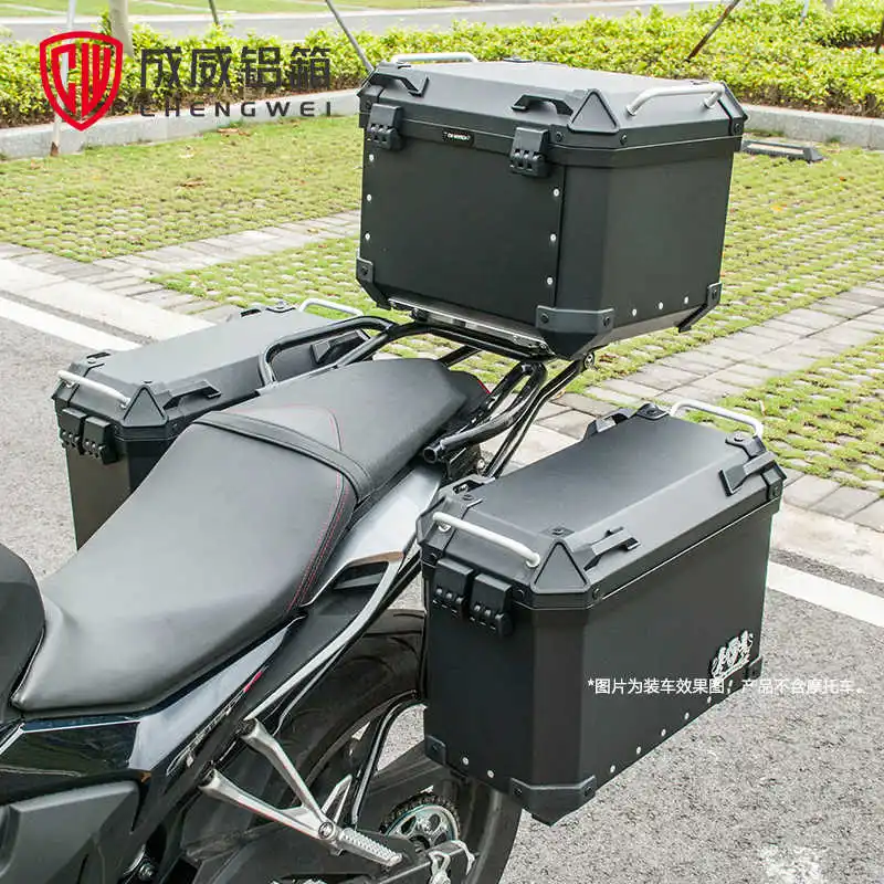 For New World Honda 190r Storm Eye Motorcycle with Aluminum Alloy Side Box and Rear Box, Chengwei Three Box Large Capacity 2025