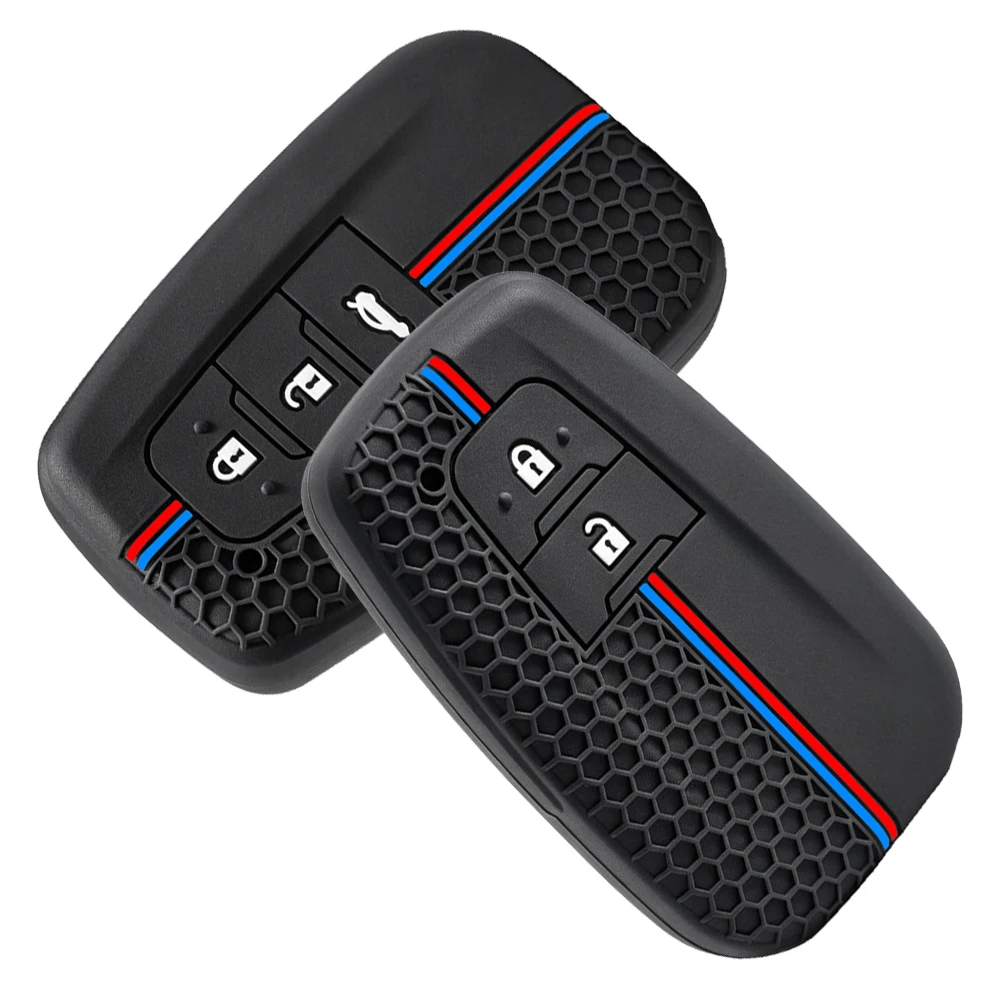 Car Silicone Remote Shell Accessories Key Case Cover for Toyota CHR Camry Corolla RAV4 Highlander C-HR Prius Land Cruiser Prado