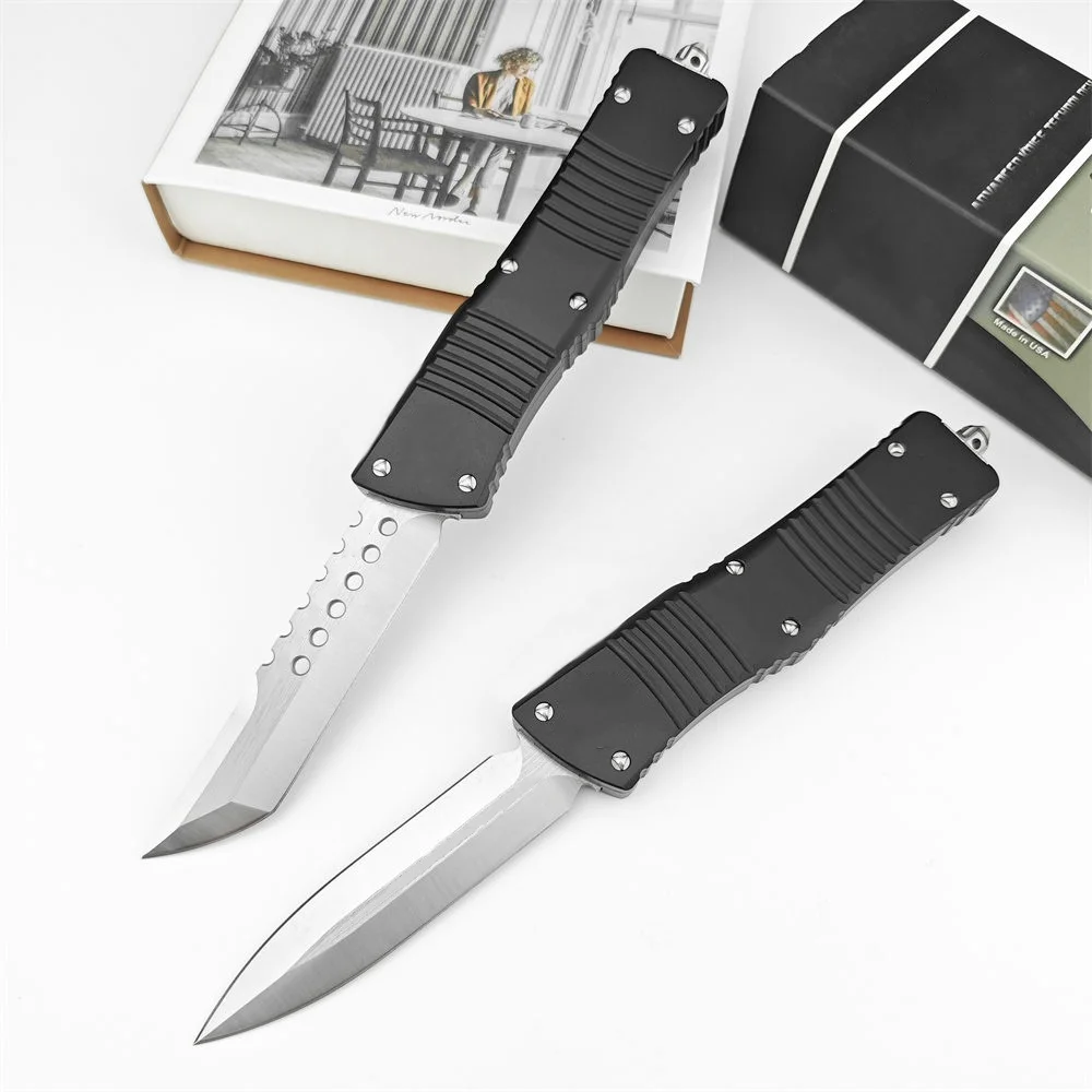 MICR Hell Hound High Quality Pocket Knife D2 Blade Aluminum Handle Outdoor Camping Hunting Knives Tactical EDC Tool