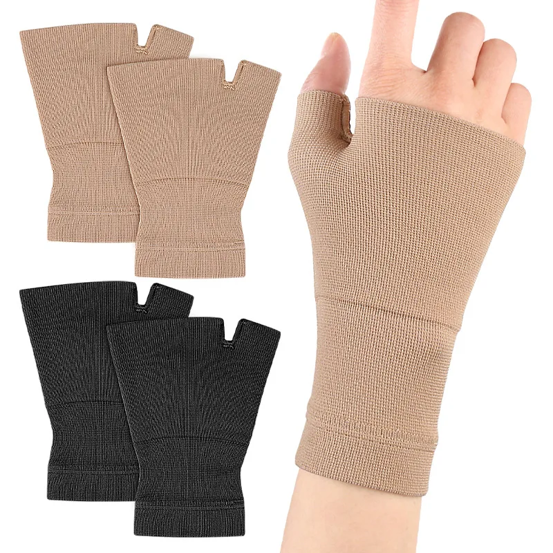 Breathable Elastic Compression Wrist Guard with Tendon Warm Support for Mouse Hand Mom Hand Sports Outdoor Fitness Gloves