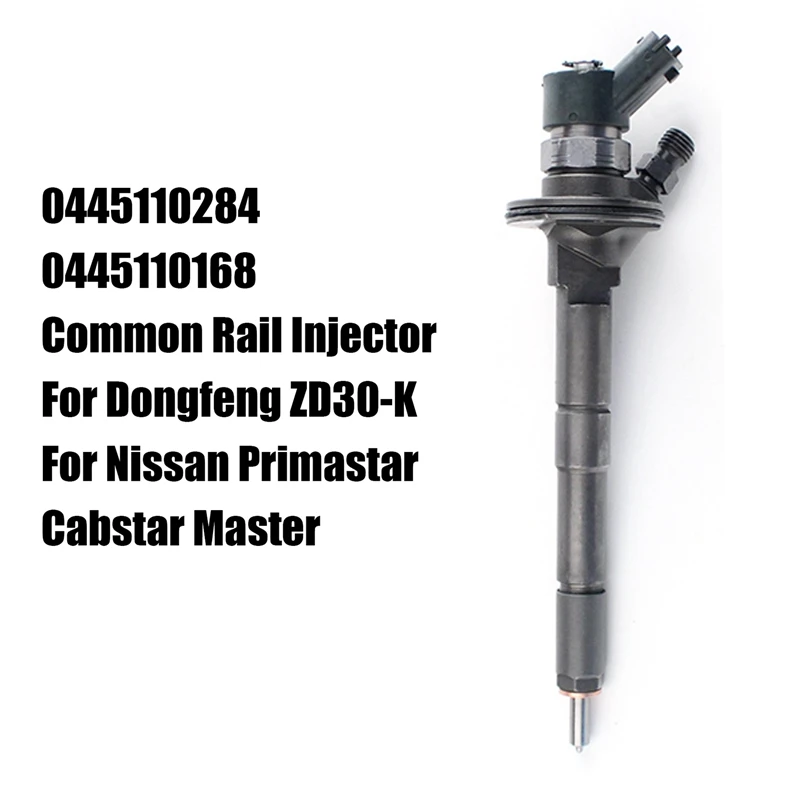 1 Pcs 0445110284 Crude Oil Injector Nozzle For Nissan Primastar Cabstar Master Dongfeng ZD30-K  Fuel Injector