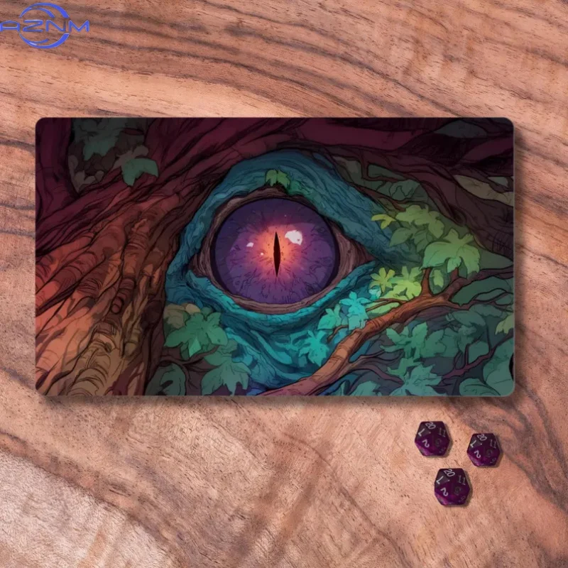 MTG Playmat, Evil Eye Themed MTG Playmat Available With or Without Zones, Monster Eye TCG Playmat, Gifts for Gamers