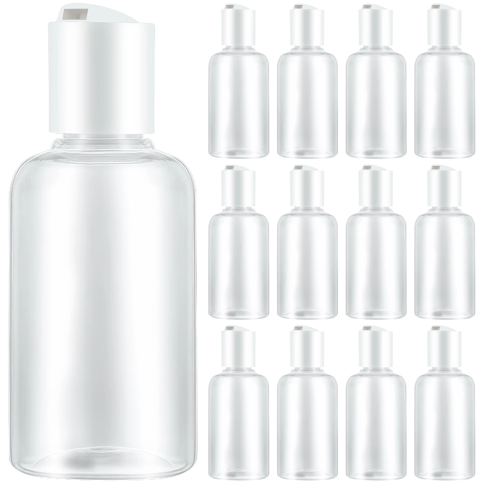 

12pcs Travel Qianqiu Cap Bottles Refillable Shampoo Body Wash Face Wash Lotion Toner Hand Cream Sunscreen Eco Friendly Non Toxic