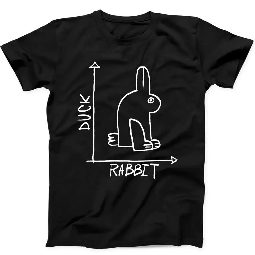 

Duck Rabbit Math Quote School Funny Best Seller Gift Tee Black T Shirt 27