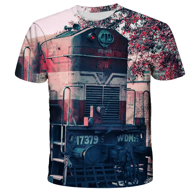 Train T Shirt Outdoor 3d Print T-shirt Men Women Fashion T-shirts Kids Tees Tops Boy Tees Unisex Tshirt Men\'s Clothing Vocation