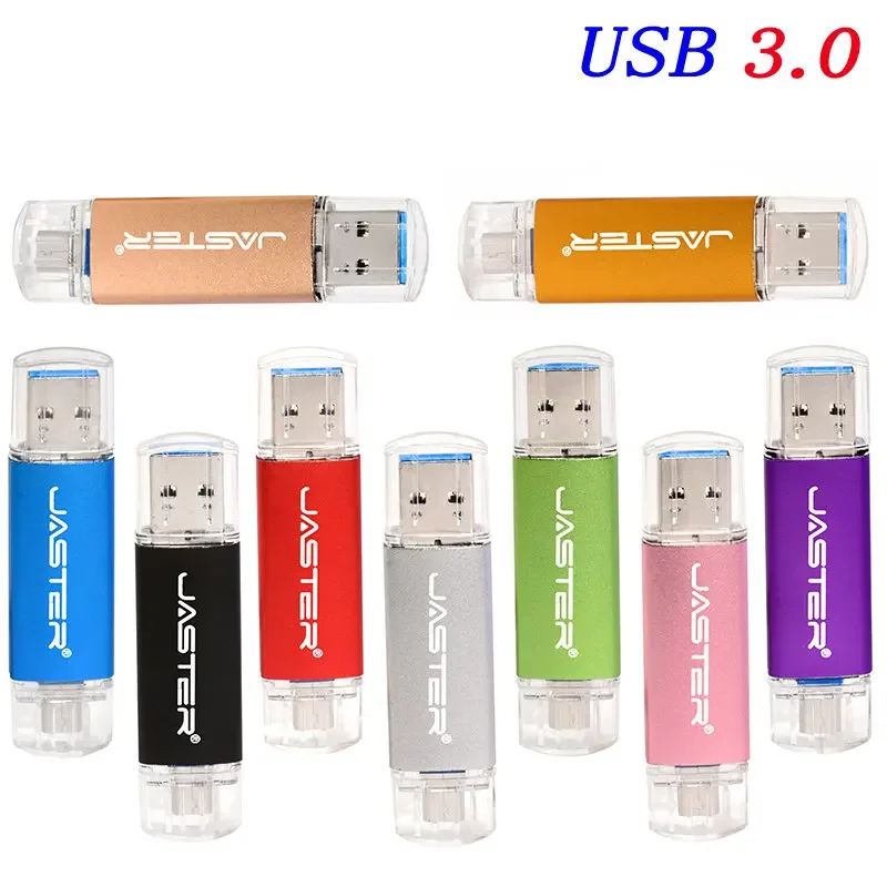 

High Speed OTG USB 3.0 Flash Drives 64GB Micro USB Pen Drive 32GB TYPE-C Memory Stick Creative Gift Waterproof Pendrive 16GB 8GB