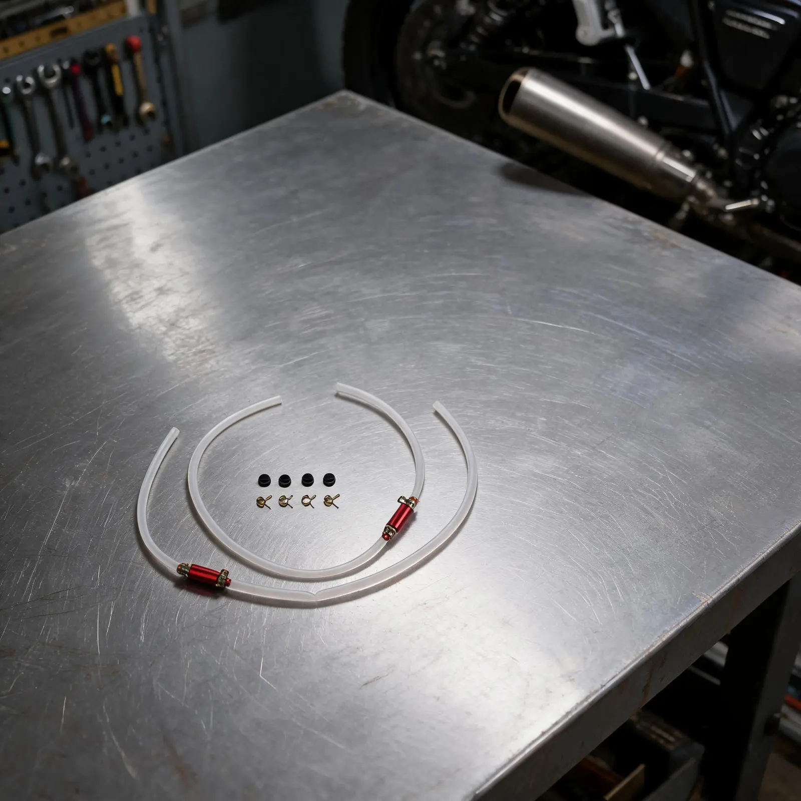 2 Brake Bleeder Hoses One-way Check Valve Tube Sleeve 6mm For Motorcycle clutch hydraulic brake