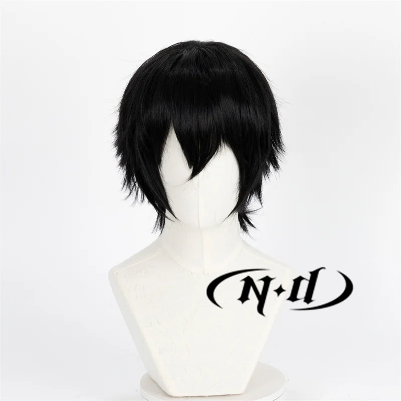 ND Okkotsu Yuta شعر مستعار تأثيري أنيمي Jujutsu Kaisen تأثيري disheveled شعر أسود لحفلة الهالوين جودة عالية الاصطناعية