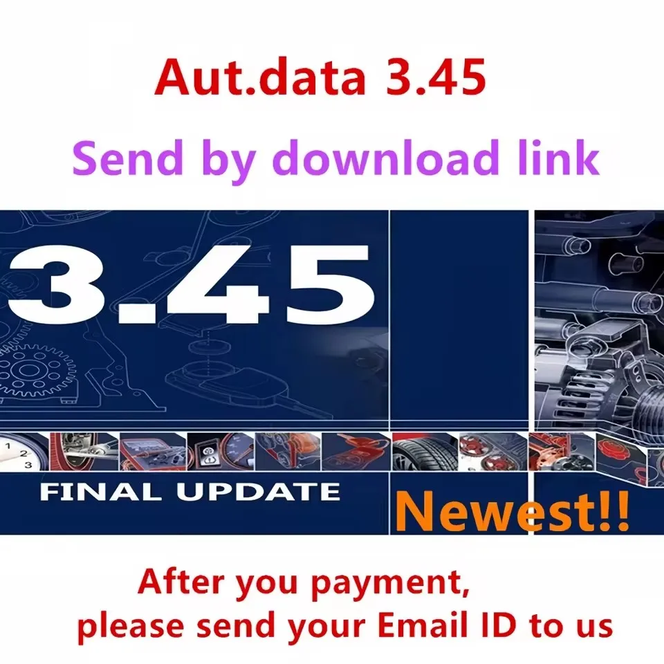 Newest version Auto data 3.45 auto repair software Auto--data 3.45 Virtual system easy install car software update to 2014 year