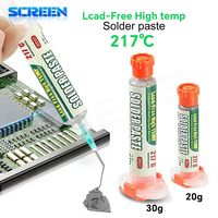 Tin Solder Paste Environment Friendly High Temperature solder Flux Sn99Ag0.3Cu0.7 for Mobile Phone IC CPU BGA SMD solder Repair