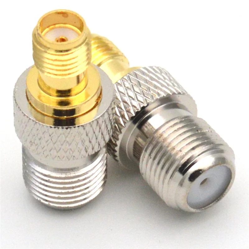 Conector coaxial rf adaptador coaxial tipo f fêmea jack para sma macho plug conector f reto para conector sma