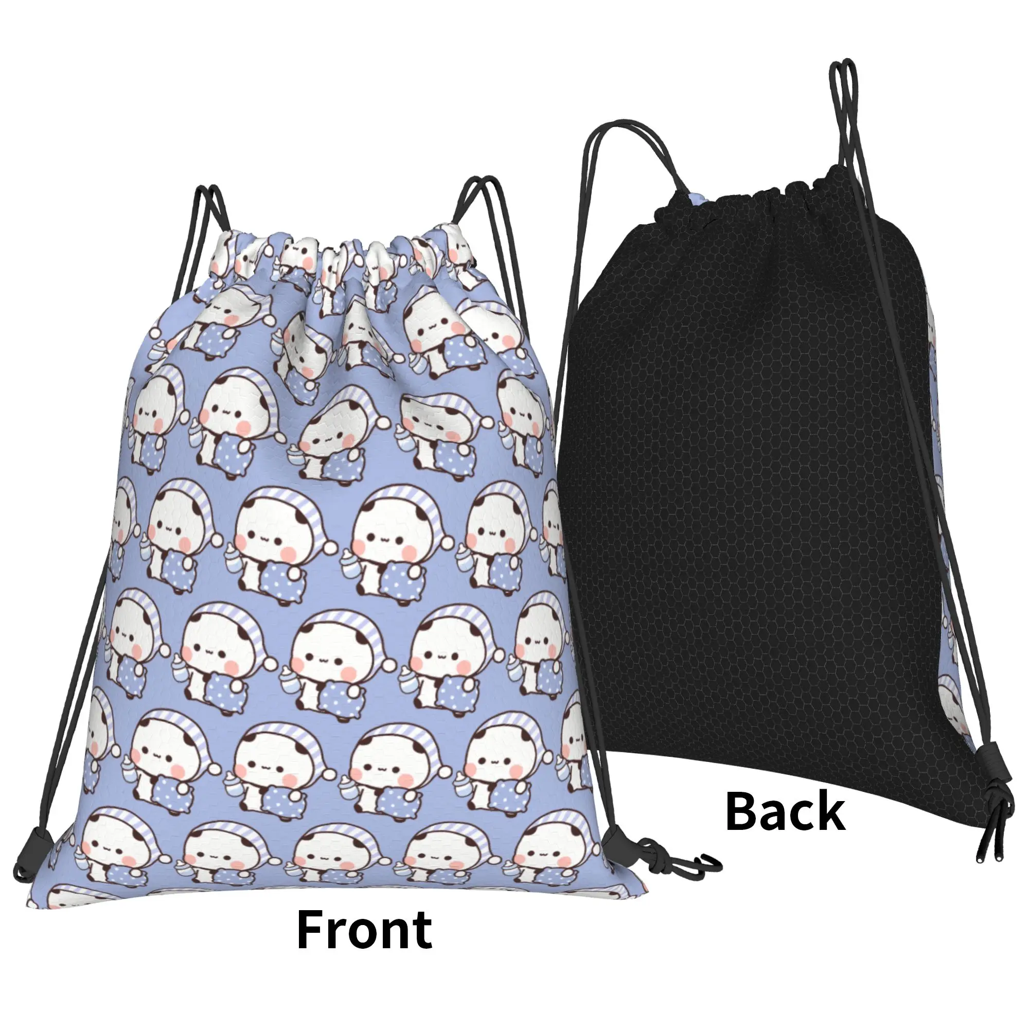 Dudu Bubu Drawstring Bag Going To Sleep Sports Camping Men BackpacksLarge Capacity Vintage Sackpack String Bags