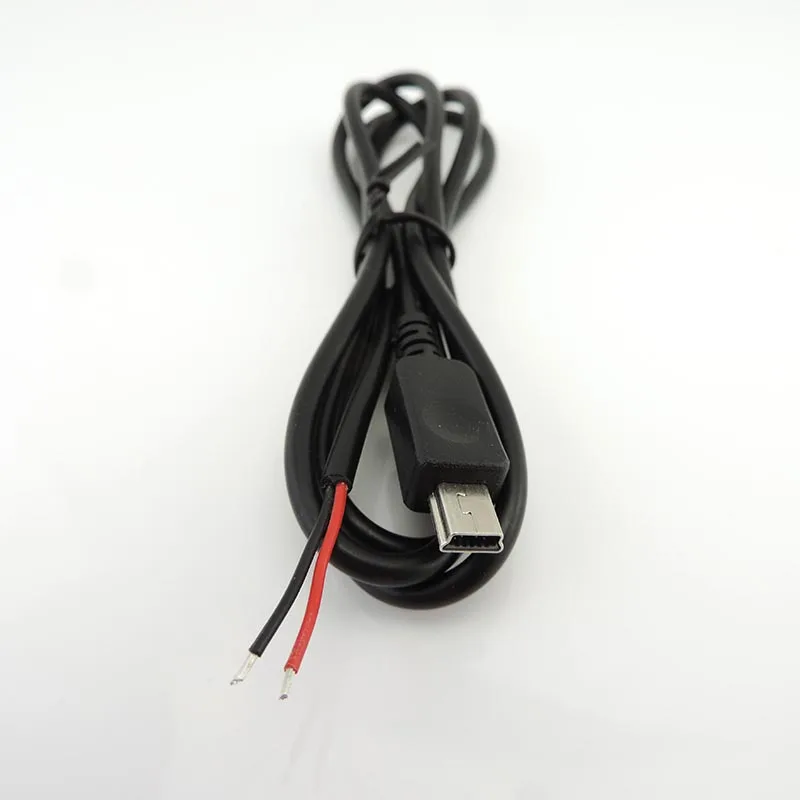 2pin 4pin Mini USB Male Jack Power Cable 5Pin DIY Charging Data Transmission Connector Welding 1m Wire 2 4 Core
