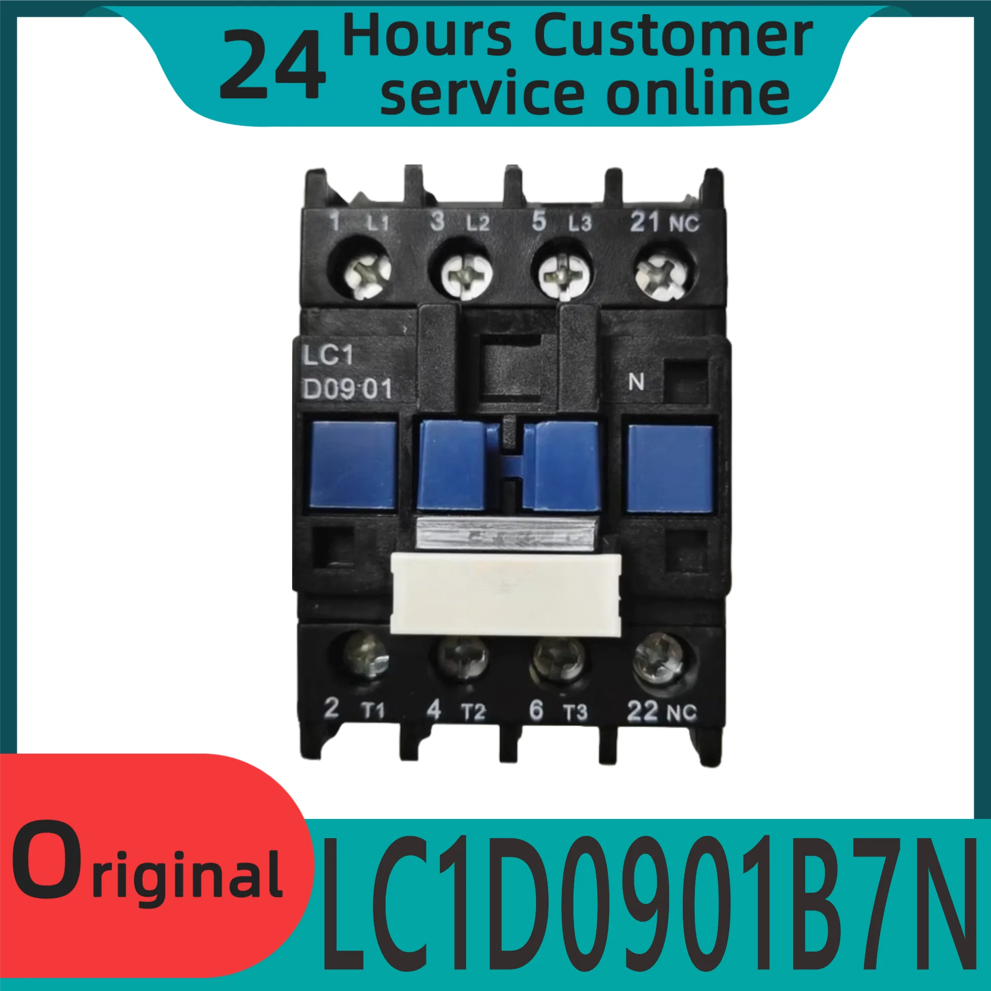 

Новый оригинальный контактор переменного тока LC1D0901B7N 24В