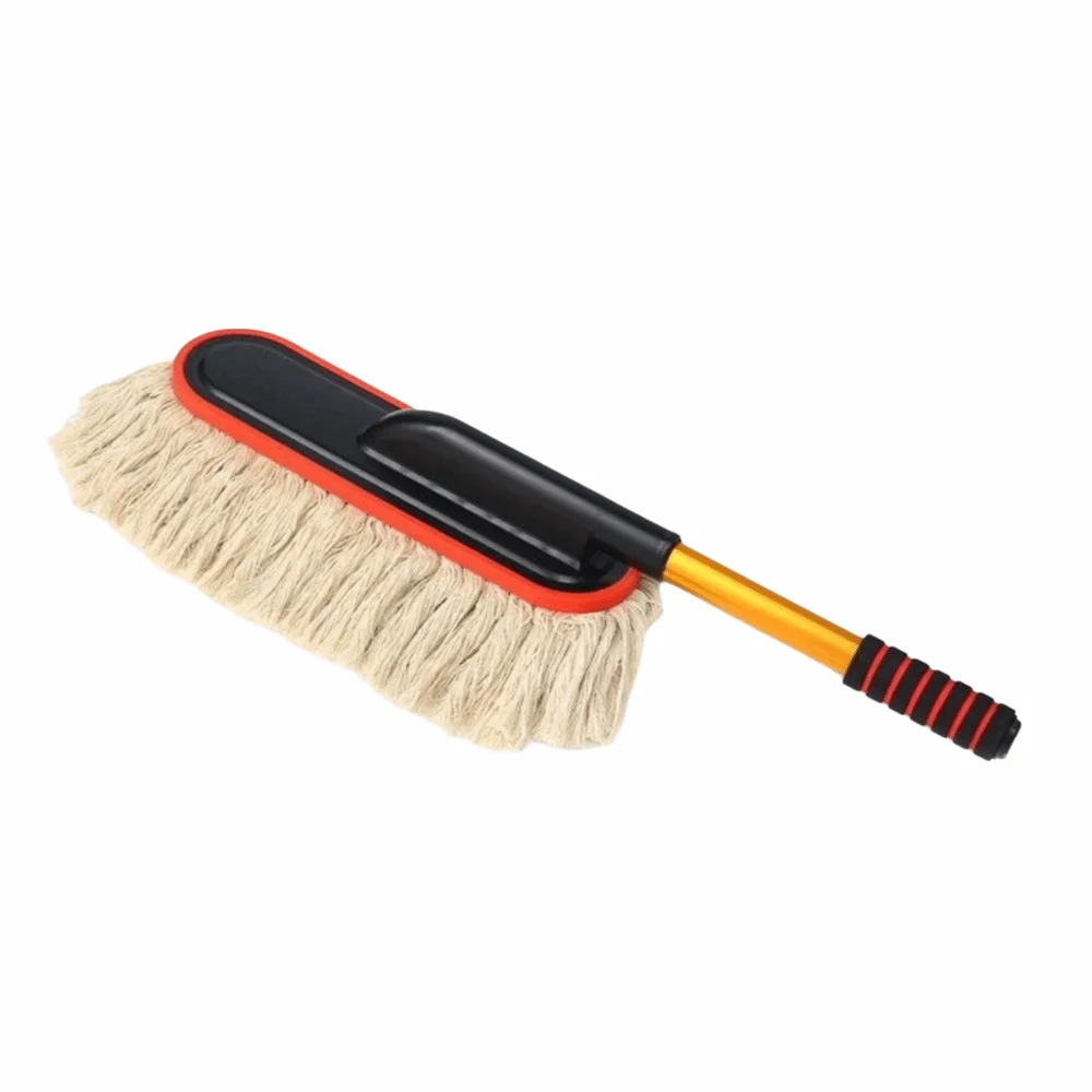 Microfiber Car Dusting Duster Removable Retractable Car Cleaning Tool Extendable Handle Non-Scratch Dust Remover Car Cleaning