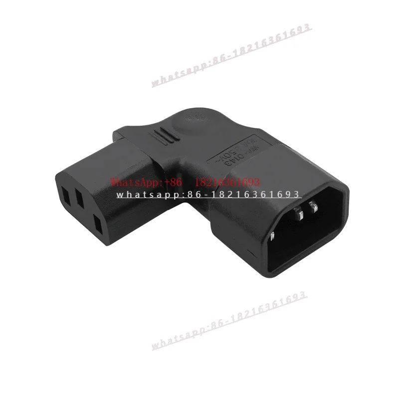 Limited Offer Conversion Socket C13 To C14 Upbend, Left And Right Bend, L-shaped Corner Plug For Universal Products In Computer