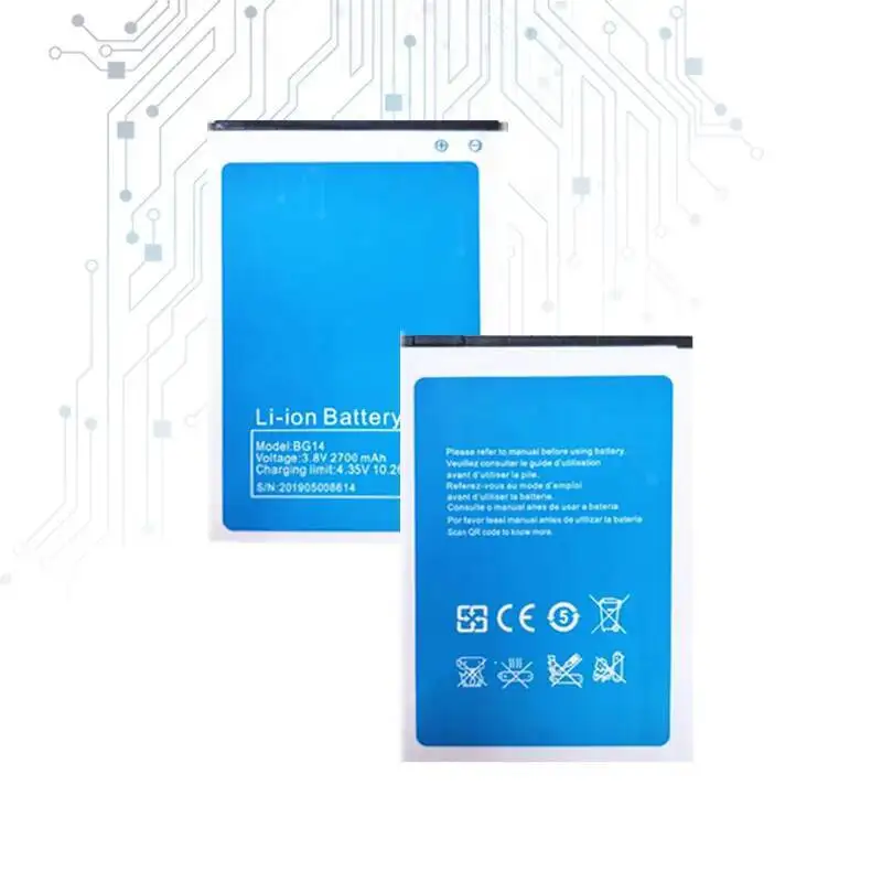 

Аккумулятор мобильного телефона для Bluboo D6 Pro, экологически чистый, 2700 мАч, высокая емкость BG14