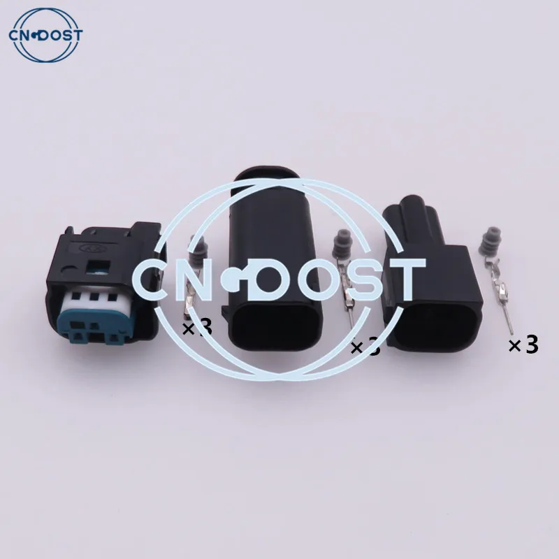 

1 Set 3 Pin 9-967081-1 Automobile Socket Accelerator Pedal Plug AC Assembly Waterproof Electrical Connector For Benz BMW