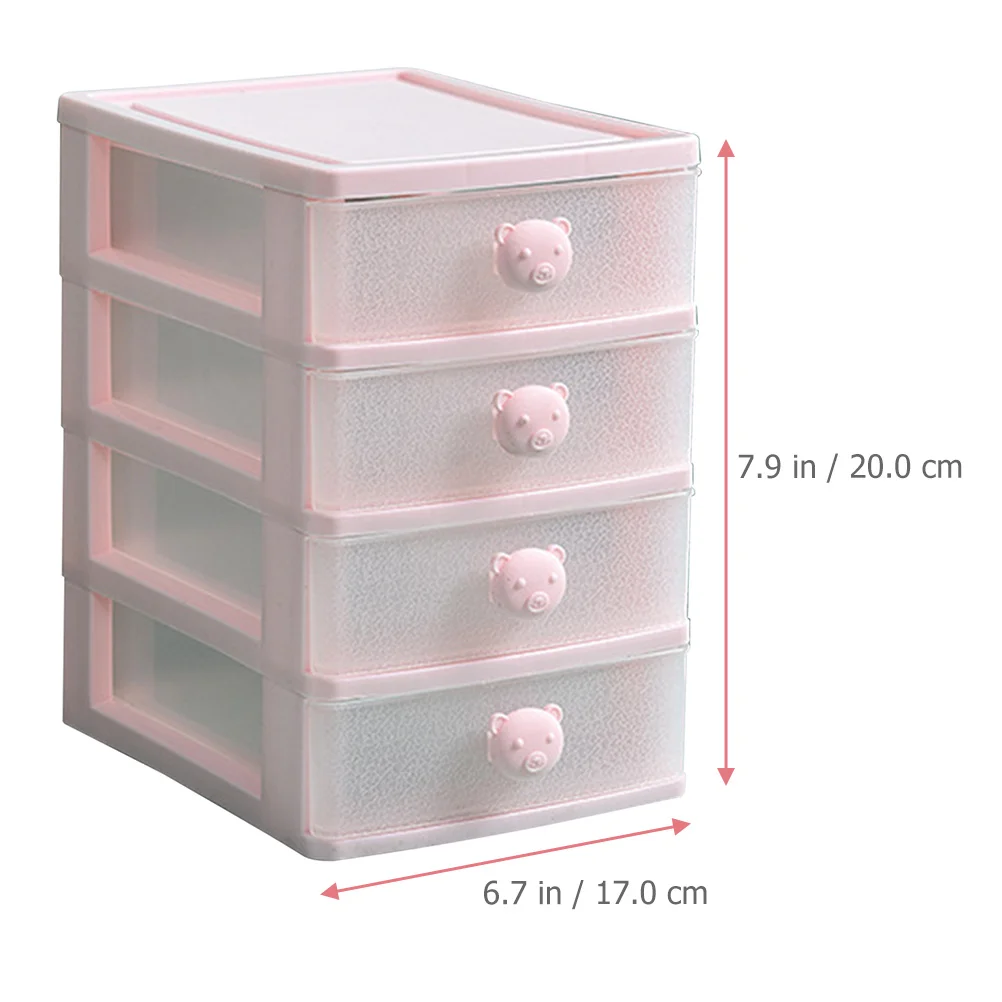 

Drawer Type Desktop Organizer 4-Layer Sundries Makeup Storage Box Desktop Organizer Drawers Kitchen Drawer Unit