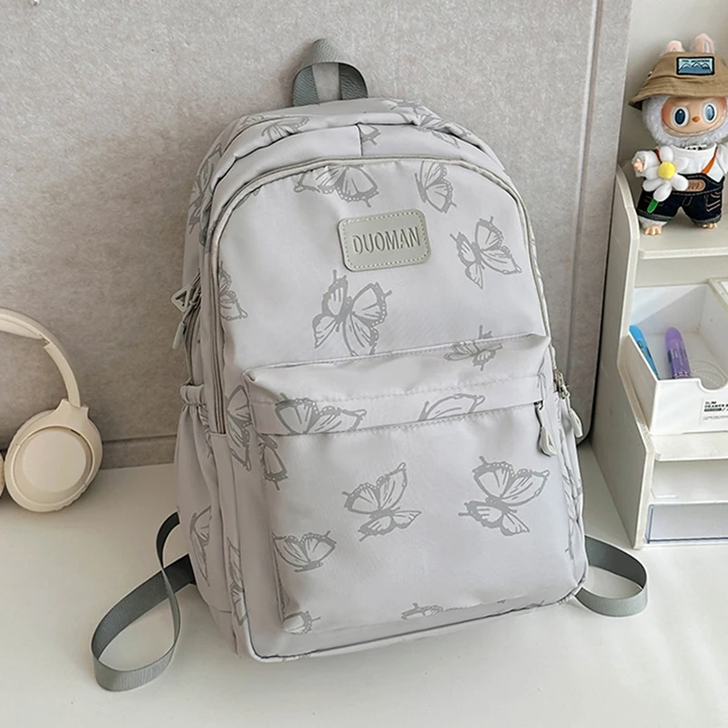Simple Large Capacity Backpack Stylish Laptop Backpack Cute Girl Travel Backpack