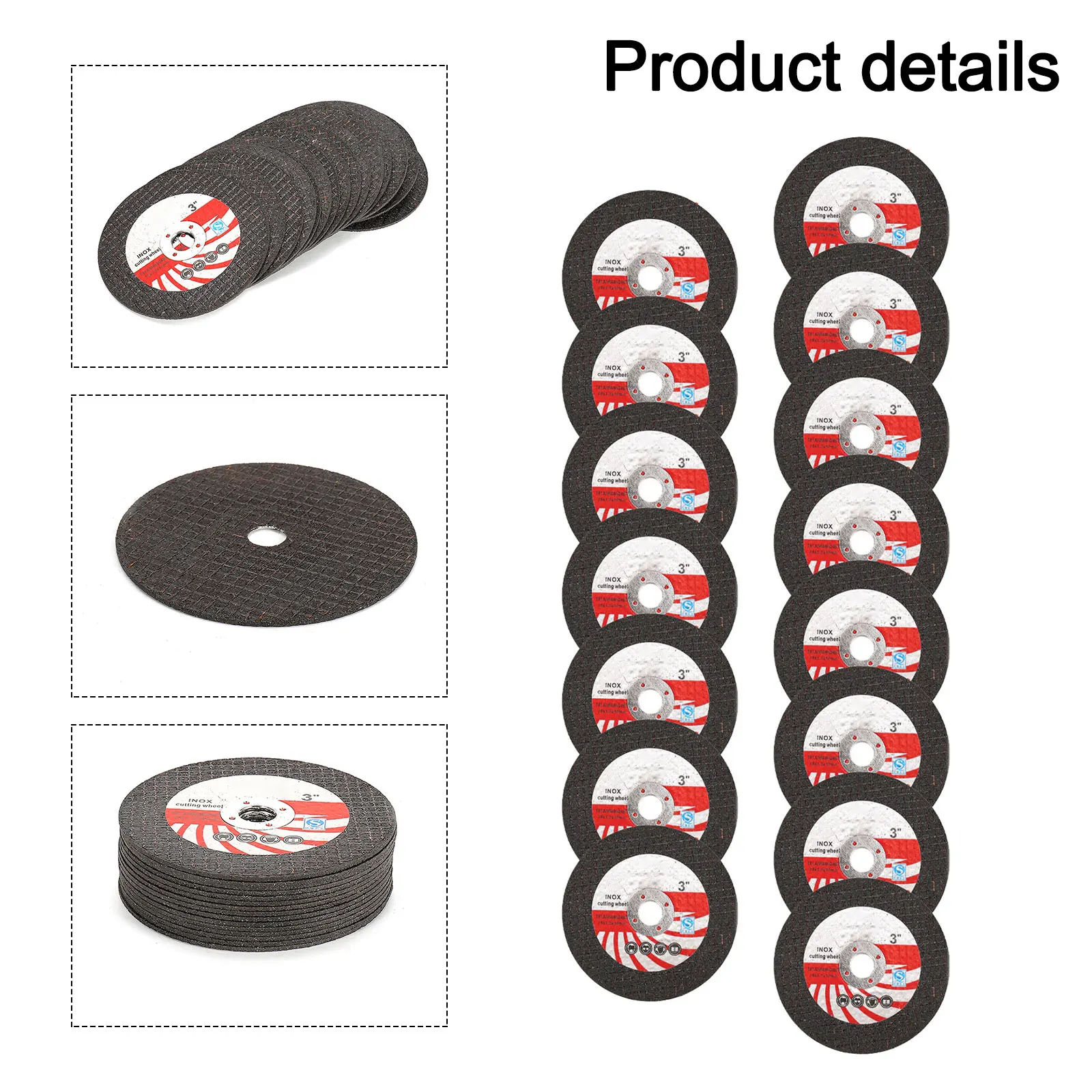 

15 Pcs Angle Grinder Cutting Disc Circular Resin Grinding Wheel 75mm For Cutting Polishing Ceramic Tile Wood Stone Steel Parts