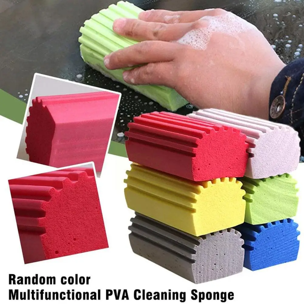 10PCS Strong Absorbent PVA Cleaning Sponge Multi-functional Sponge Brush Household Kitchen Cleaning Supplies Car Cleaning Tool