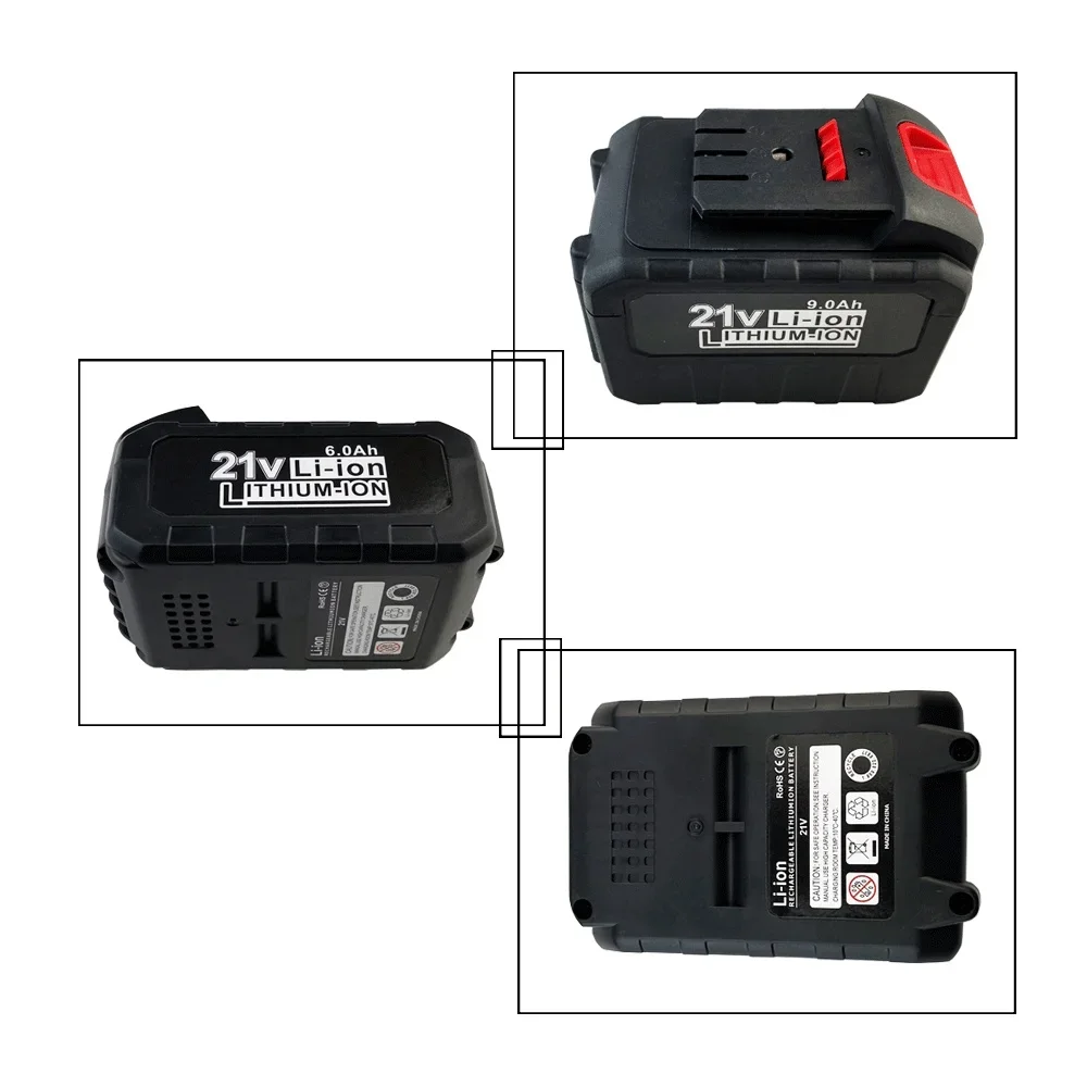 For Dayi 21V 3.0/6.0/9.0Ah Lithium-ion Rechargeable Power tool Battery Suitable for Cordless Electric wrench, drill, saw etc