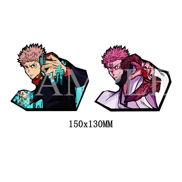 Itadori Yuji Motion Car Sticker Jujutsu Kaisen 3D Lenticular Sticker Waterproof Decal for Suitcase,Laptop,Refrigerator,Etc Gift