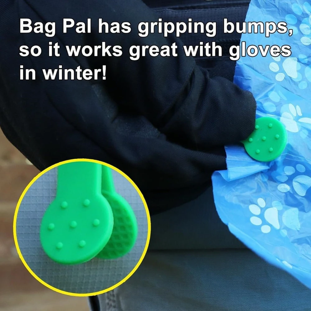 2 قطعة متعدد الألوان مشبك بلاستيكي معدني مستدير اللوازم المكتبية المدرسية الكلب البراز حقيبة فتاحة الزجاجات في الهواء الطلق لمشابك حقيبة التخزين #5