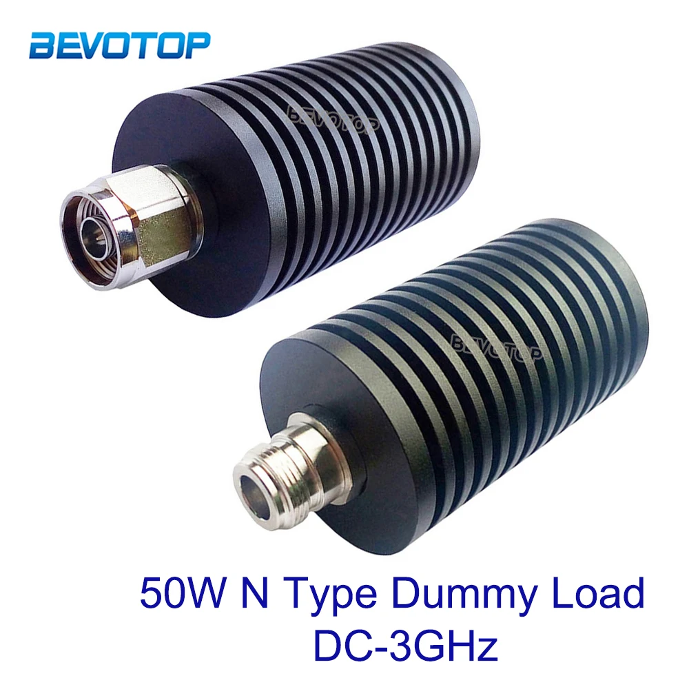 

1PCS 50W 3GHz N Male/Female Connector RF Coaxial Termination Dummy Load 3GHz 50ohm Nickel Plated RF Accessories