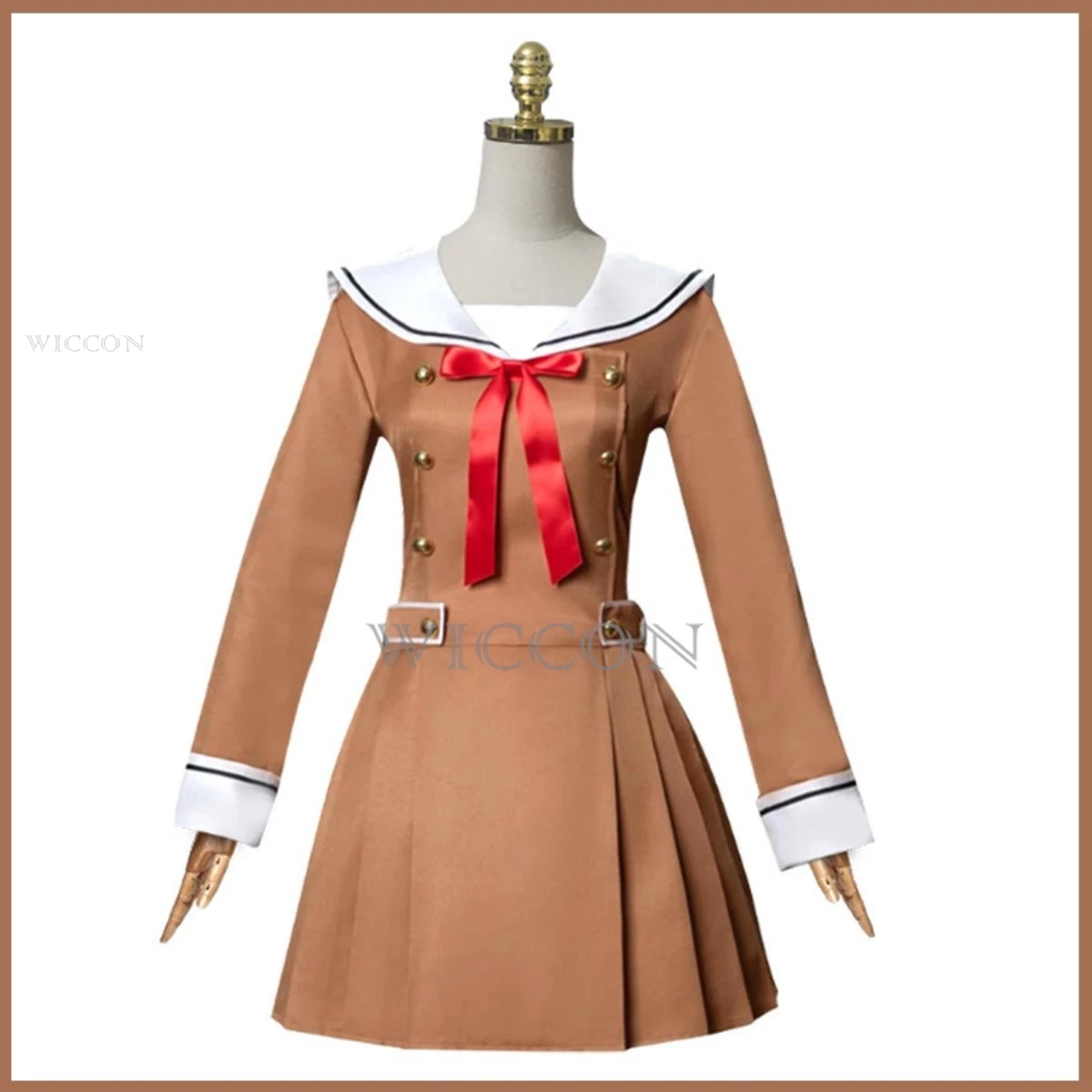 ¡Sueño de Anime BanG! Rimiri Hanazono Tae Saya Yamabuki, disfraz de Cosplay, peluca, Color café, uniformes escolares, falda, traje Kawaii para mujer