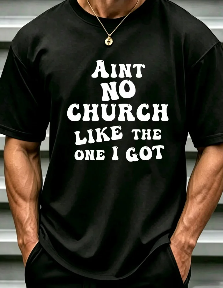 T-shirt décontracté pour homme à col rond, coupe ample, polyvalent pour le quotidien et les cadeaux de fêtes, T-shirt avec inscription « The One I Belong To »
