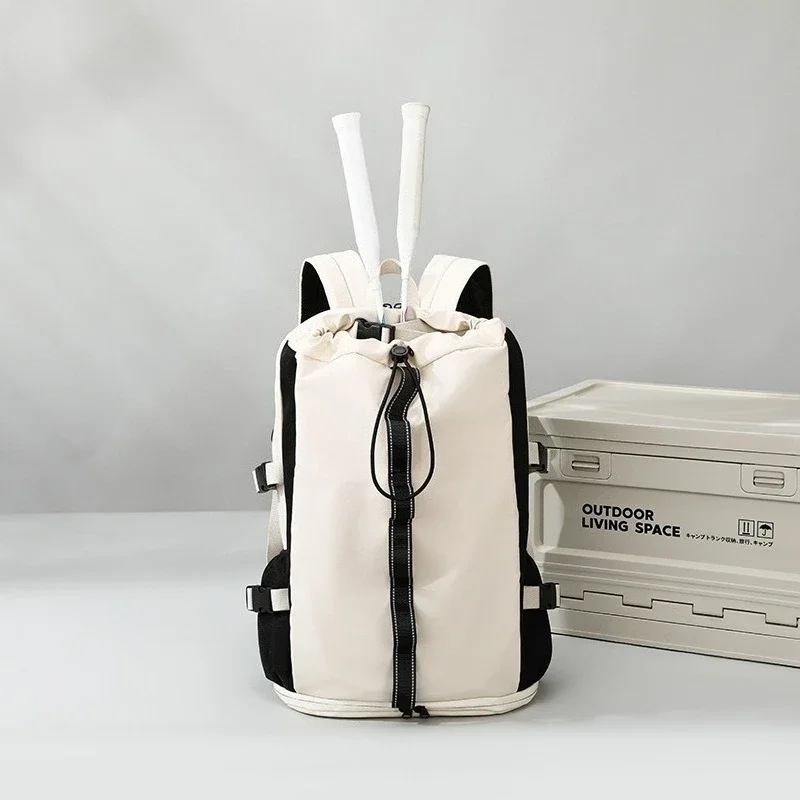 Badminton Tennis Sports Backpack Women Lightweight Large Capacity Travel Daypack Separate Shoe Compartment Double Shoulder Bag