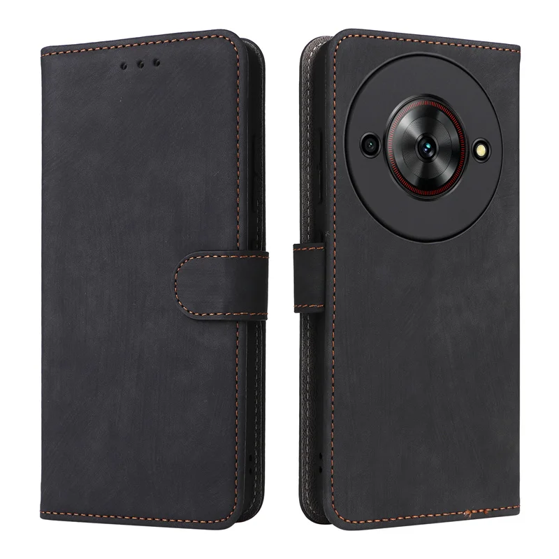 For ZTE Nubia Focus 5G Case stereoscopic lines Premium Leather Wallet Leather Flip Case For ZTE Nubia Focus 5G NX302J Phone Case