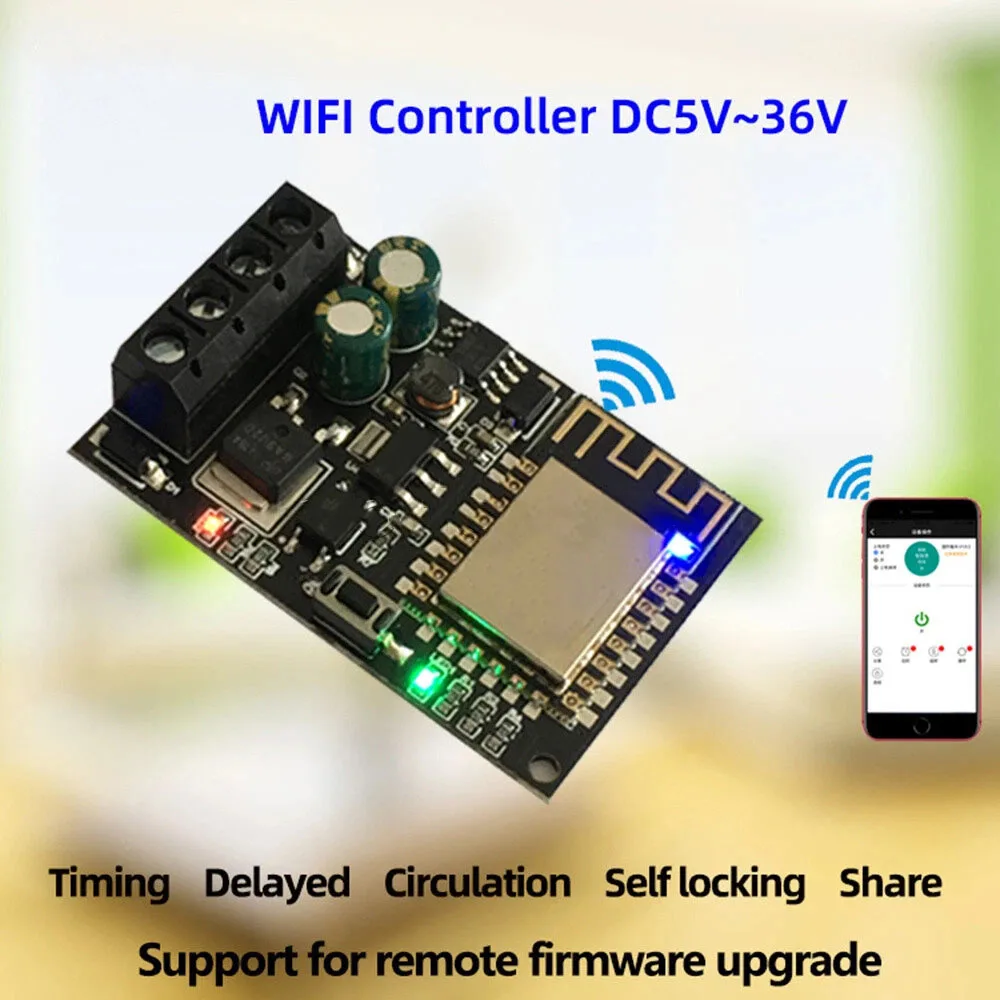 00000000000000000h Phone APP Remote Control 5V-36V 5A Board For Control Systems/motor Control/fans Power Tool