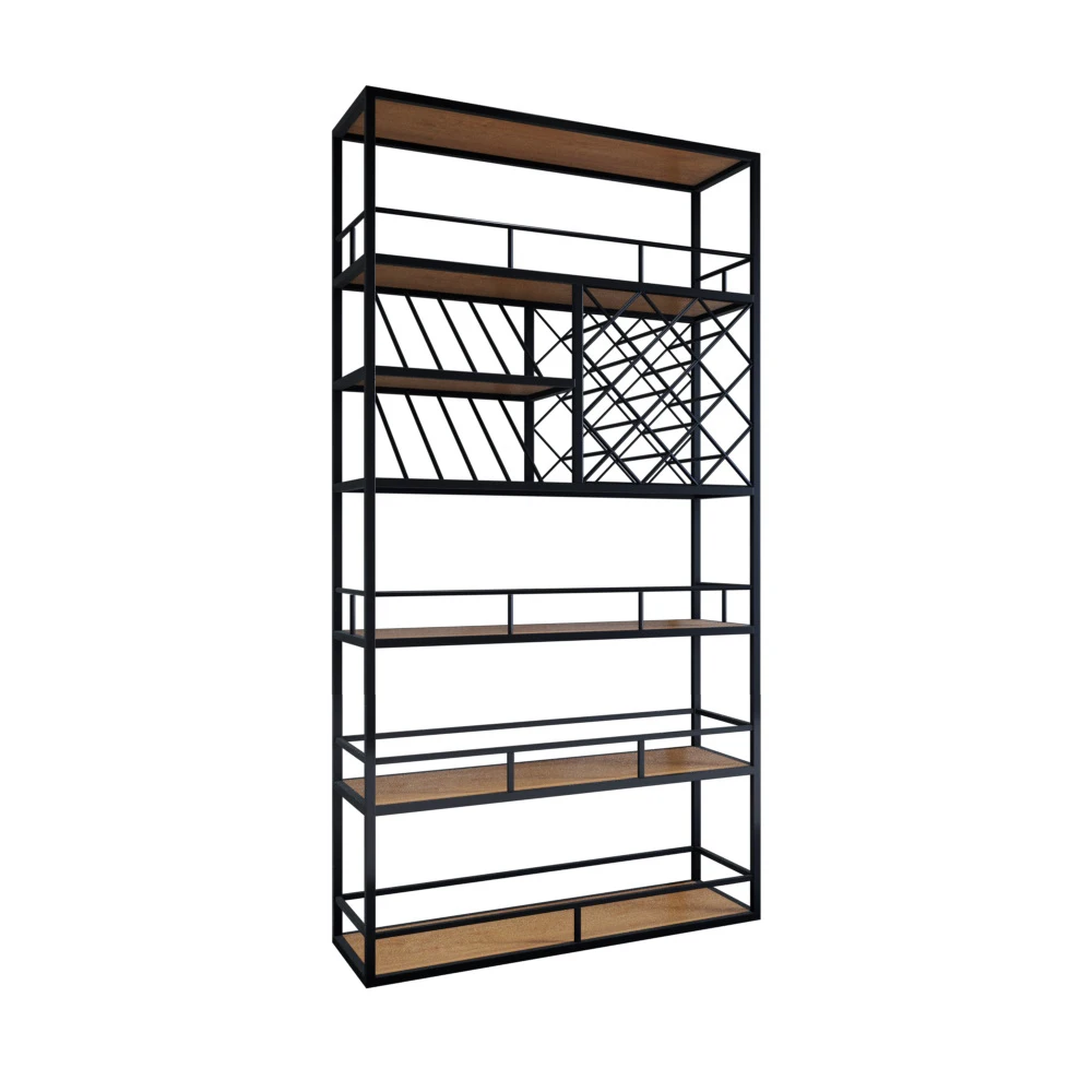 

Полка для шкафа для красного вина в индустриальном стиле в стиле ретро, полка для бара, роскошная напольная полка из кованого железа