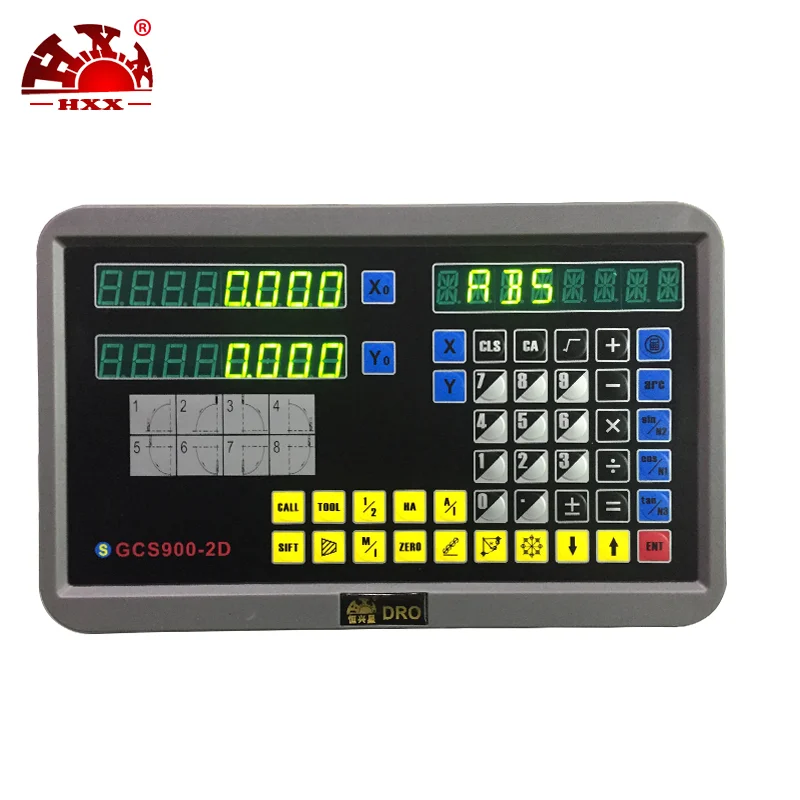 2-axis Digital Readout Dro and 2pcs 5um 50-1000mm Linear Scale Measuring Instrument(2000mm Dro)