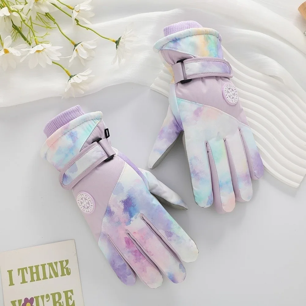 

New Waterproof Ski Gloves Windproof Winter Gloves Warm Touchable Screen Cycling Mittens Boys Girls