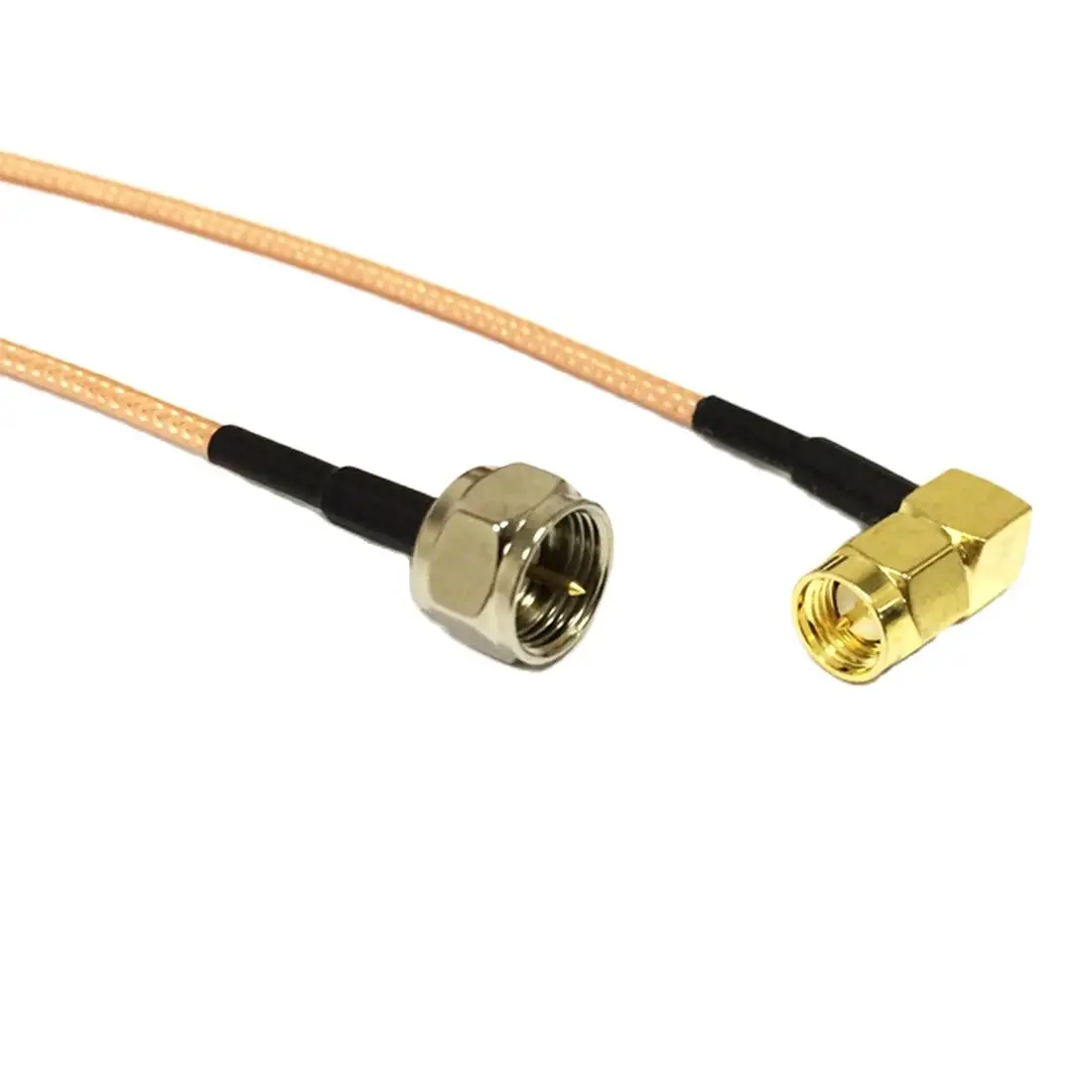 

1pc New SMA Male Plug Right Angle Connector Switch F Male Plug Convertor RG316 Cable Wholesale 15CM 6" Adapter