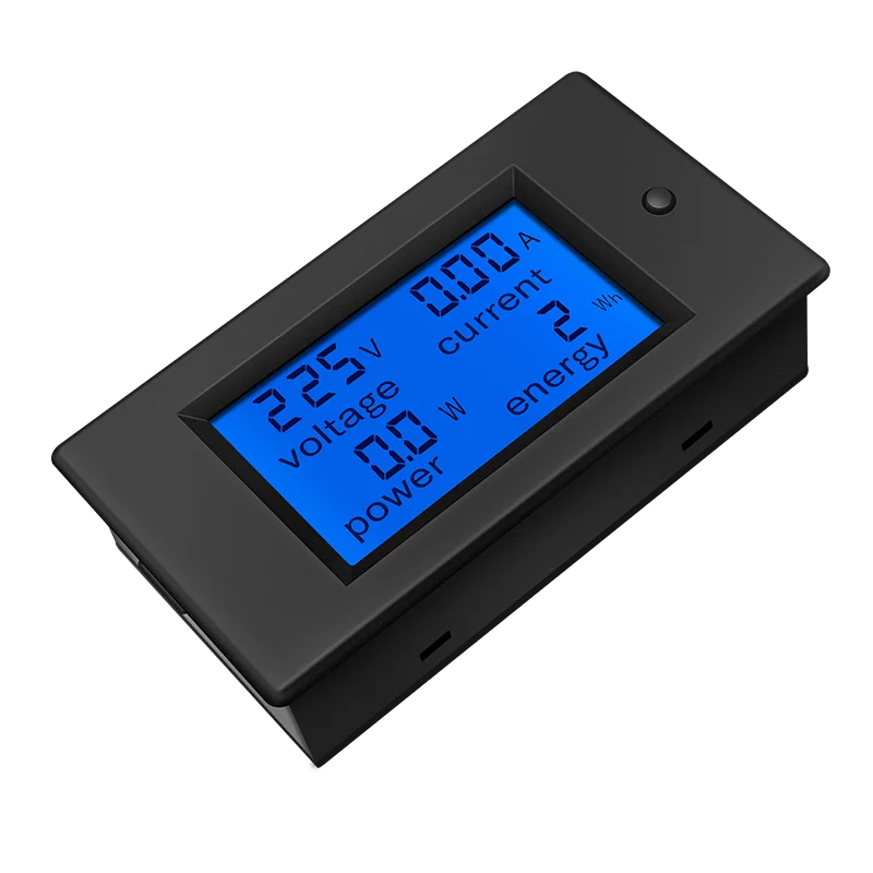 Peacefair Monofásico Digital LCD Amperímetro Voltímetro, elétrico Volt Amp Meter, Poder Kwh para Homekit, 4in 1, PZEM-021 AC, 80-260V, 20A