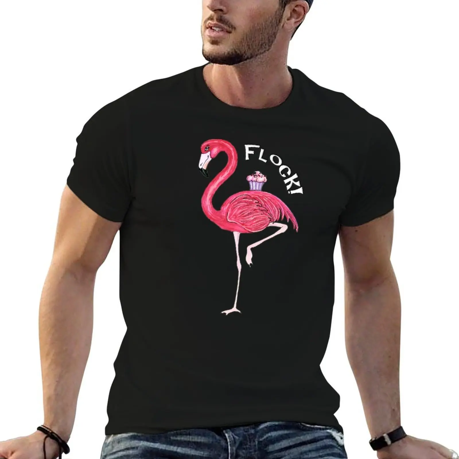 Flock T-Shirt street wear custom t shirt cotton t shirt men