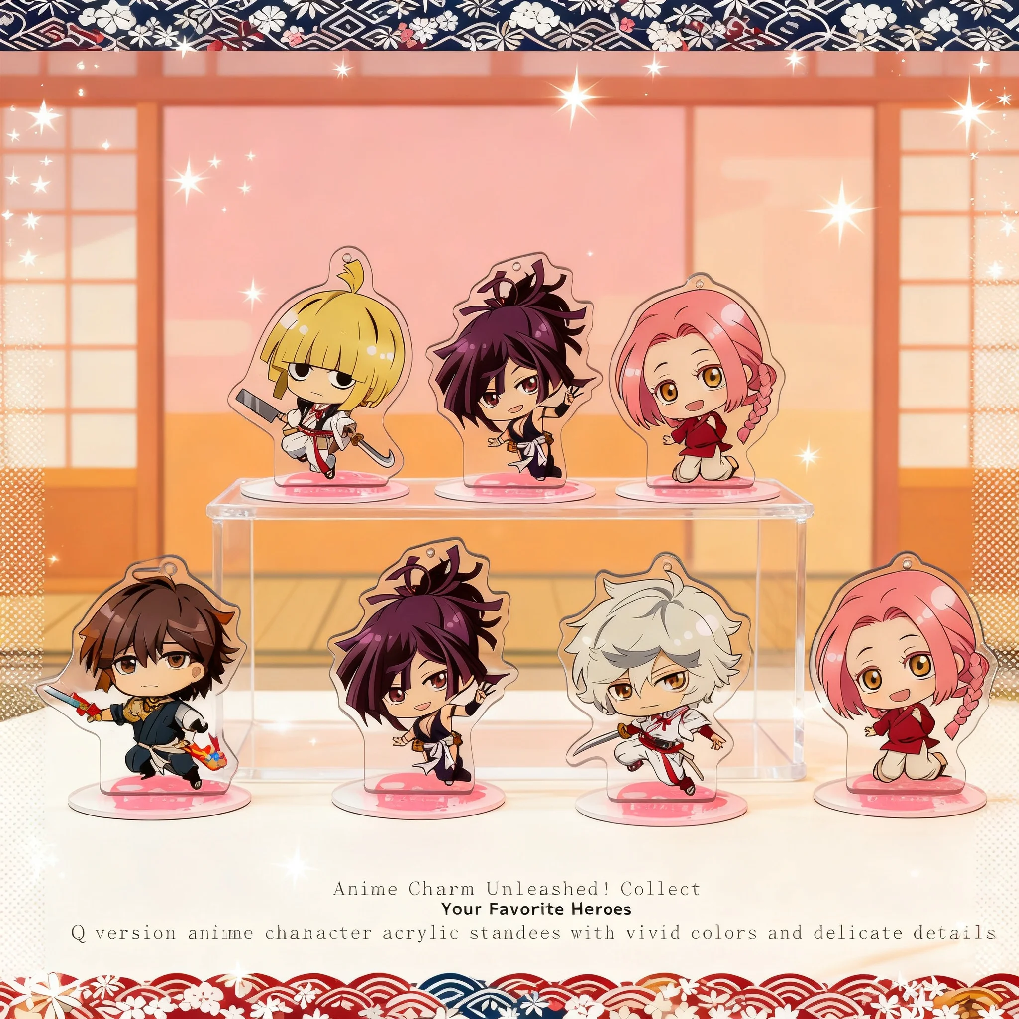 

Акриловая подставка Jigokuraku Hell's Paradise 2 (версия Q) с лазерной резкой, многослойная, бесшовная, аниме-мерч