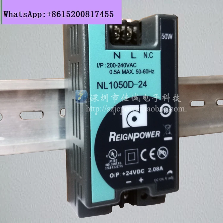 

NL1050D-24 Импульсный источник питания рельсового типа 50W24V2.08A