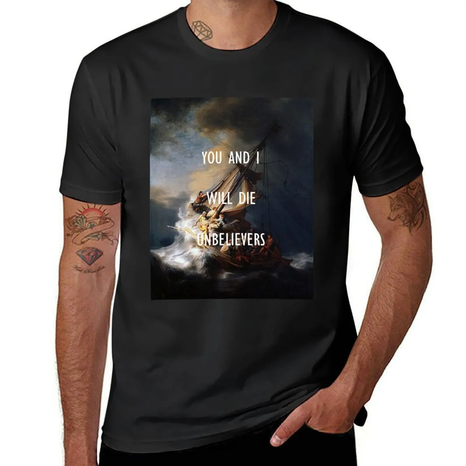 

Unbelievers Art History T-Shirt kawaii clothes blanks plus size clothes cotton man t-shirts men clothing