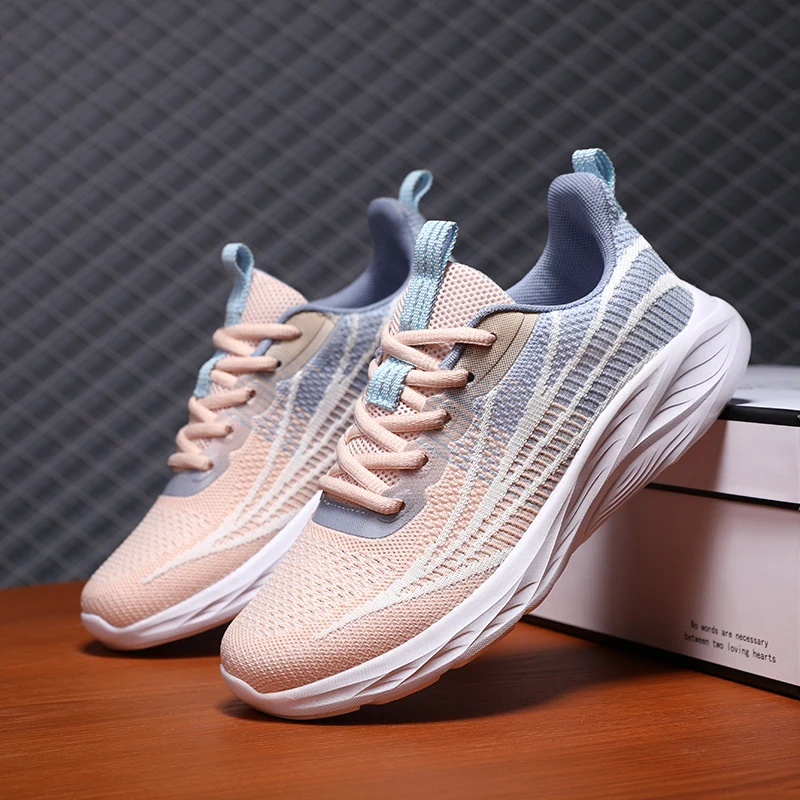 

Sneakers Women Summer Breathable Running Soft Sole Comfortable Platform Casual Mesh Sneakers Anti Slip Light Training Shoes