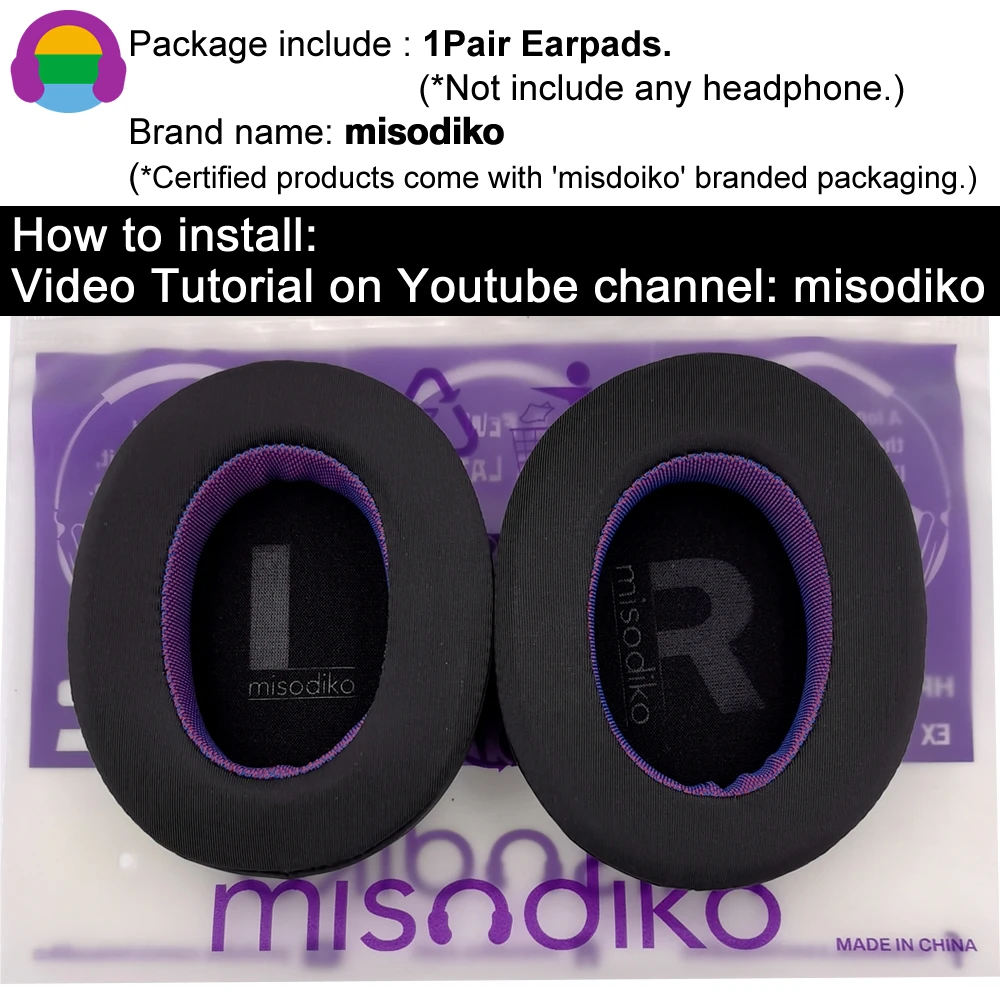 misodiko Upgraded Ear Pads Cushions Replacement for Skullcandy Venue, Hesh 3, Crusher Wireless / EVO / ANC Headphones