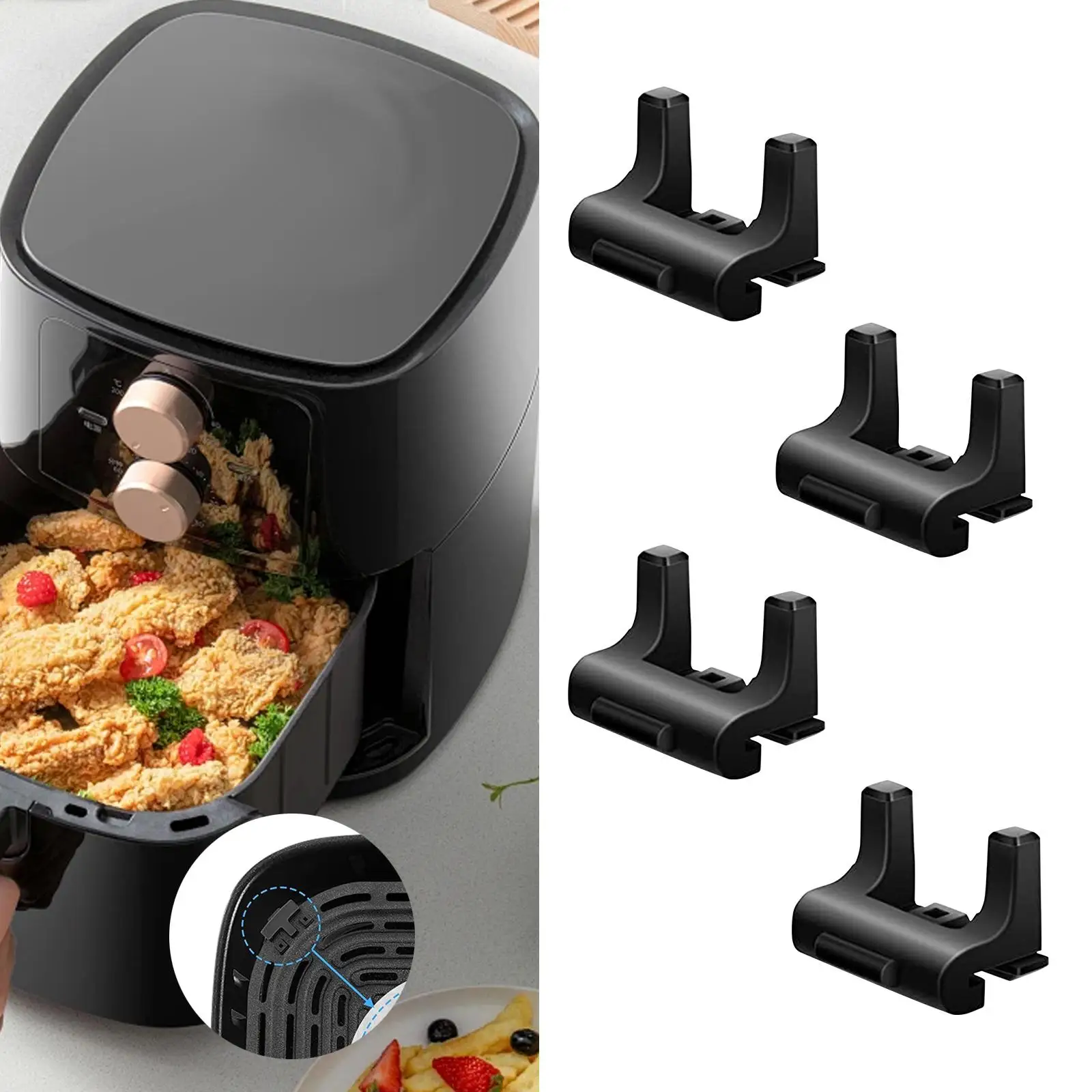 Резиновые бамперы для фритюрниц Аксессуары для фритюрниц Модернизированные насадки