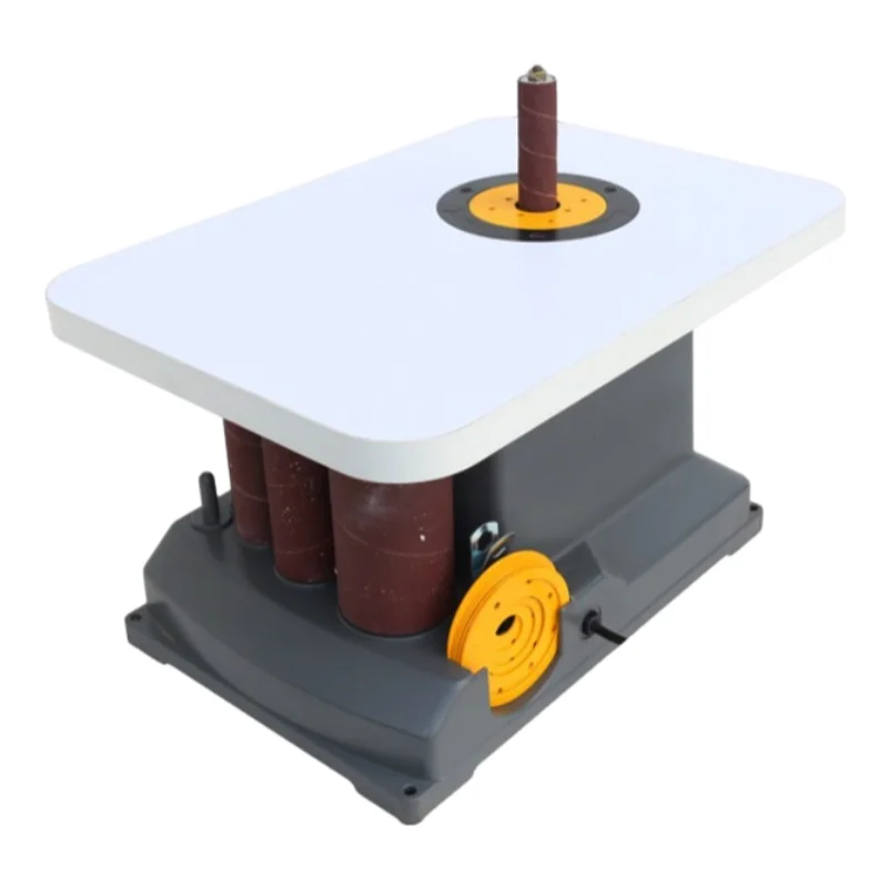 220V Woodworking Oscillating Spindle Sander, KOTUMY Special‑Shaped Polishing Machine for Curved & Arc Wood Surfaces